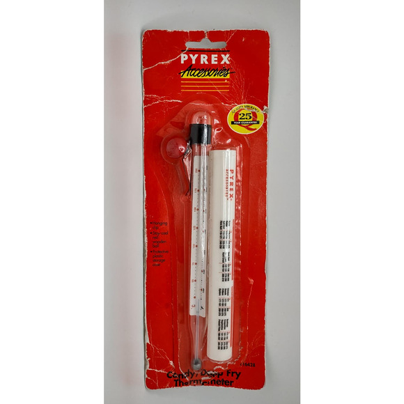 Vintage Pyrex Accessories Candy Deep Fry Thermometer - Picture 1 of 5